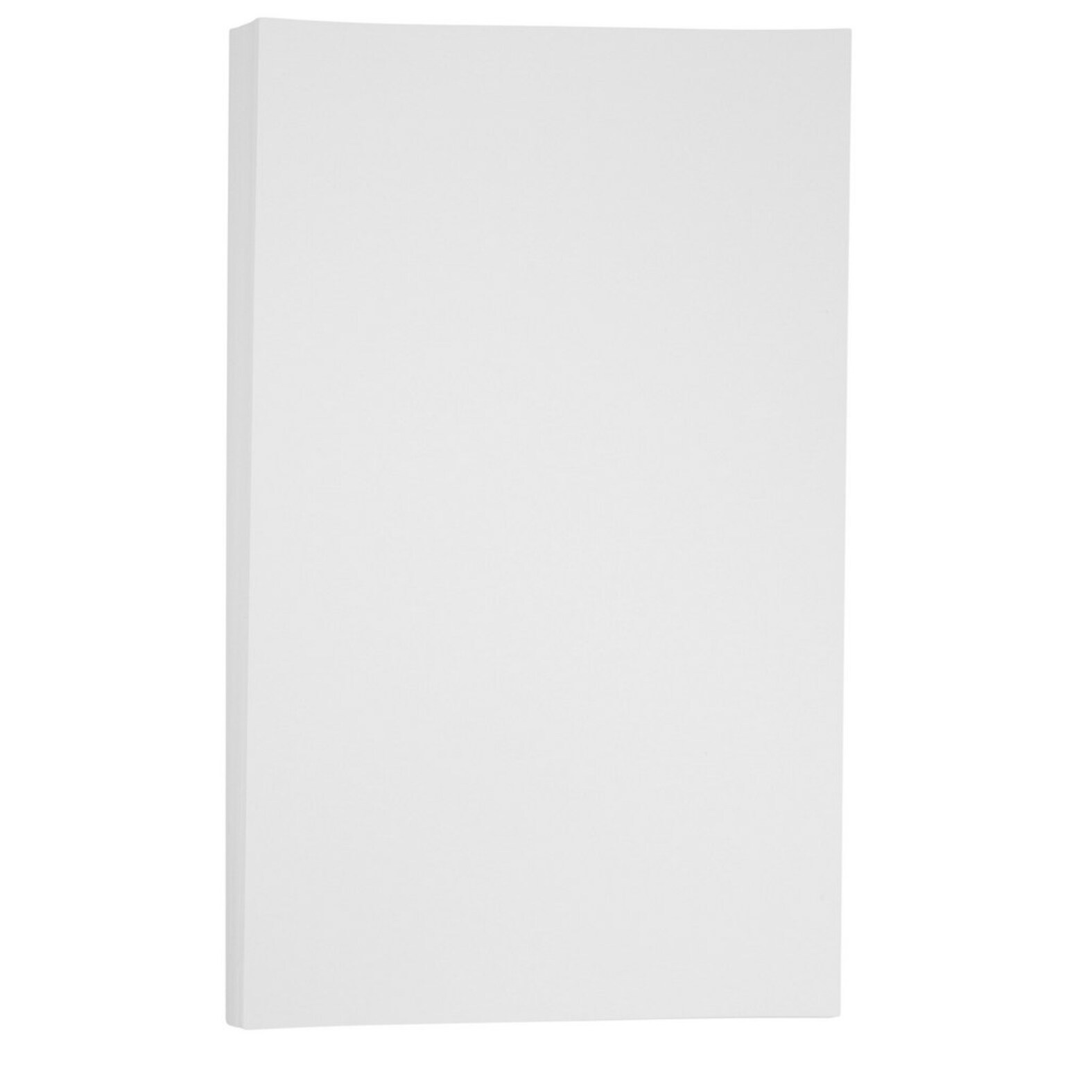 JAM Paper® Vellum Bristol 67lb Cardstock, 11 x 17 Tabloid Coverstock, White, 50 Sheets/Pack (16934188)