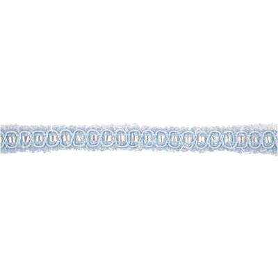 JAM Paper® Nylon Knit Decorative Ribbon, 3 Yards, Baby Blue Metallic, Sold Individually (E797303)