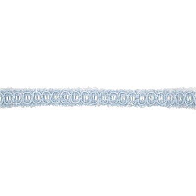 JAM Paper Nylon Knit Decorative Ribbon, Baby Blue Metallic (E797303)