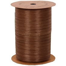 JAM Paper® Raffia Ribbon, Matte Chocolate Brown, 3/8 Inch x 100 Yards, Sold Individually (1086111)