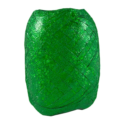 JAM Paper® Curling Ribbon, 3/8 Inch Wide x 66 Feet per Ribbon Egg, Dark Green Hologram, 6/Pack (4032846a)