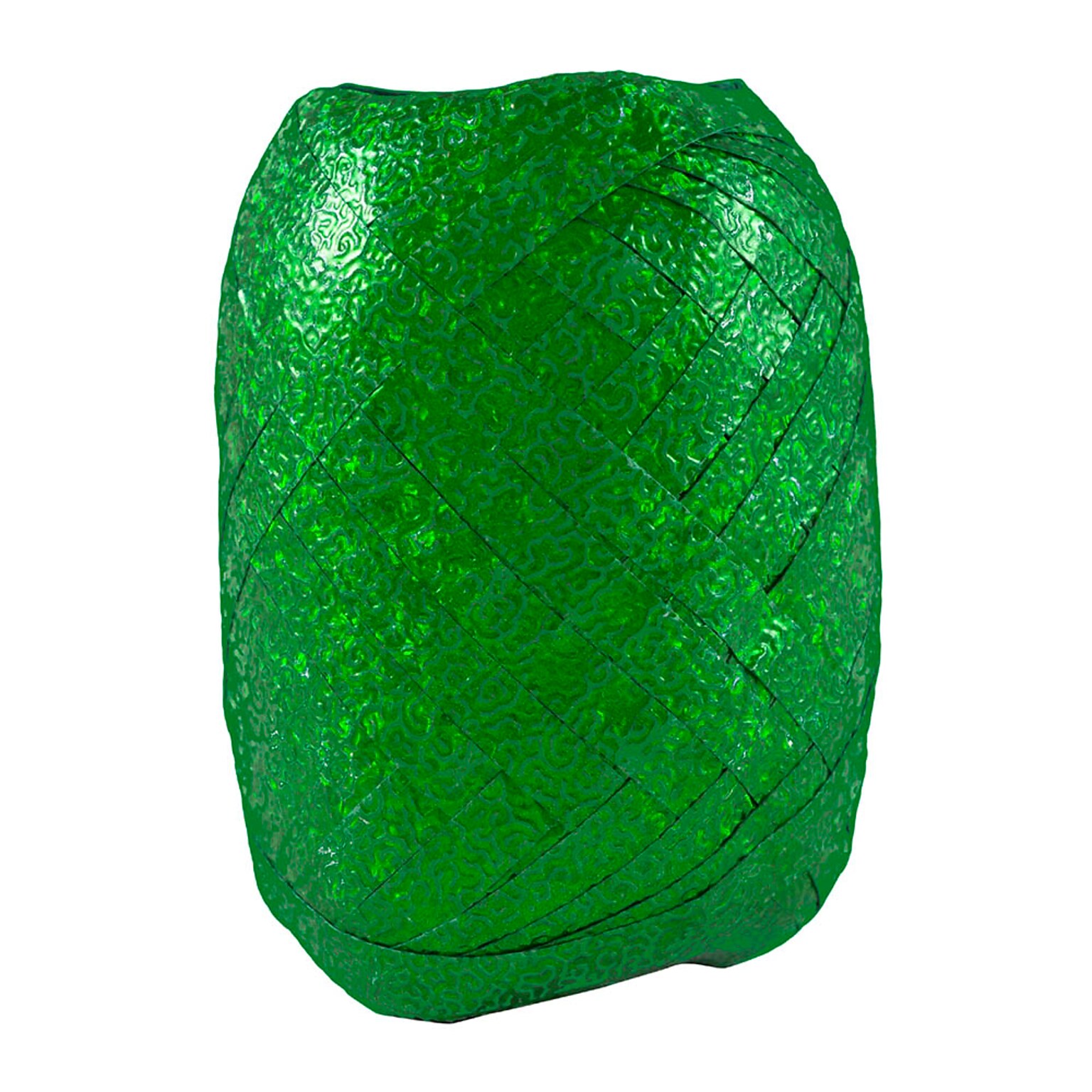 JAM Paper® Curling Ribbon, 3/8 Inch Wide x 66 Feet per Ribbon Egg, Dark Green Hologram, 6/Pack (4032846a)