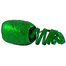 JAM Paper® Curling Ribbon, 3/8 Inch Wide x 66 Feet per Ribbon Egg, Dark Green Hologram, 6/Pack (4032