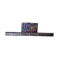 JAM Paper Gift Wrap, Christmas Wrapping Paper, 20 Sq. Ft, Colorful Glitter Christmas, Roll Sold Individually (7786281)