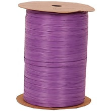 JAM Paper® Raffia Ribbon, Purple, 100 Yards, Sold Individually (1082787)