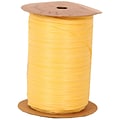 JAM Paper® Raffia Ribbon, Yellow, 3/8 Inch x 100 Yards, Sold Individually (1082792)