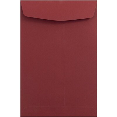 JAM Paper® 6 x 9 Open End Catalog Envelopes, Dark Red, 50/Pack (31287522i)