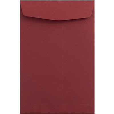 JAM Paper 6 x 9 Open End Catalog Envelopes, Dark Red, 25/Pack (31287522a)