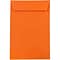 JAM Paper 6 x 9 Open End Catalog Colored Envelopes, Orange Recycled, 25/Pack (88129a)