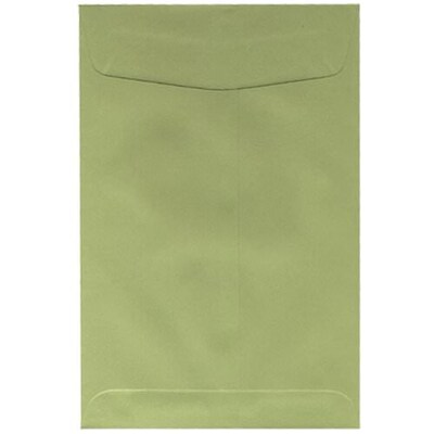 JAM Paper® 6 x 9 Open End Catalog Envelopes, Olive Green, 25/Pack (31287526fa)