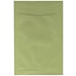 JAM Paper Open End #1 Catalog Envelope, 6" x 9", Olive Green, 25/Pack (31287526FA)