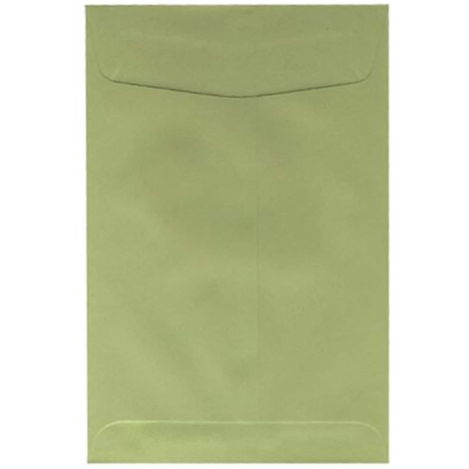 JAM Paper® 6 x 9 Open End Catalog Envelopes, Olive Green, 25/Pack (31287526fa)