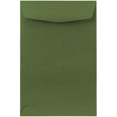 JAM Paper® 6 x 9 Open End Catalog Envelopes, Olive Green, Bulk 250/Box (31287526D)