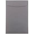 JAM Paper 6 x 9 Open End Catalog Envelopes, Dark Grey, 25/Pack (51285796a)