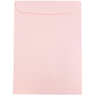 JAM Paper 6 x 9 Open End Catalog Envelopes, Baby Pink, 50/Pack (51285797i)