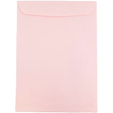 JAM Paper 6 x 9 Open End Catalog Envelopes, Baby Pink, 50/Pack (51285797i)