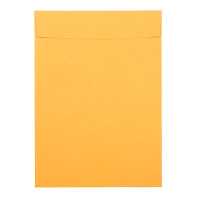 JAM Paper Peel & Seal Kraft Open End  Catalog Envelope, 6 1/2" x 9 1/2", Brown, 500/Pack (13034229C)