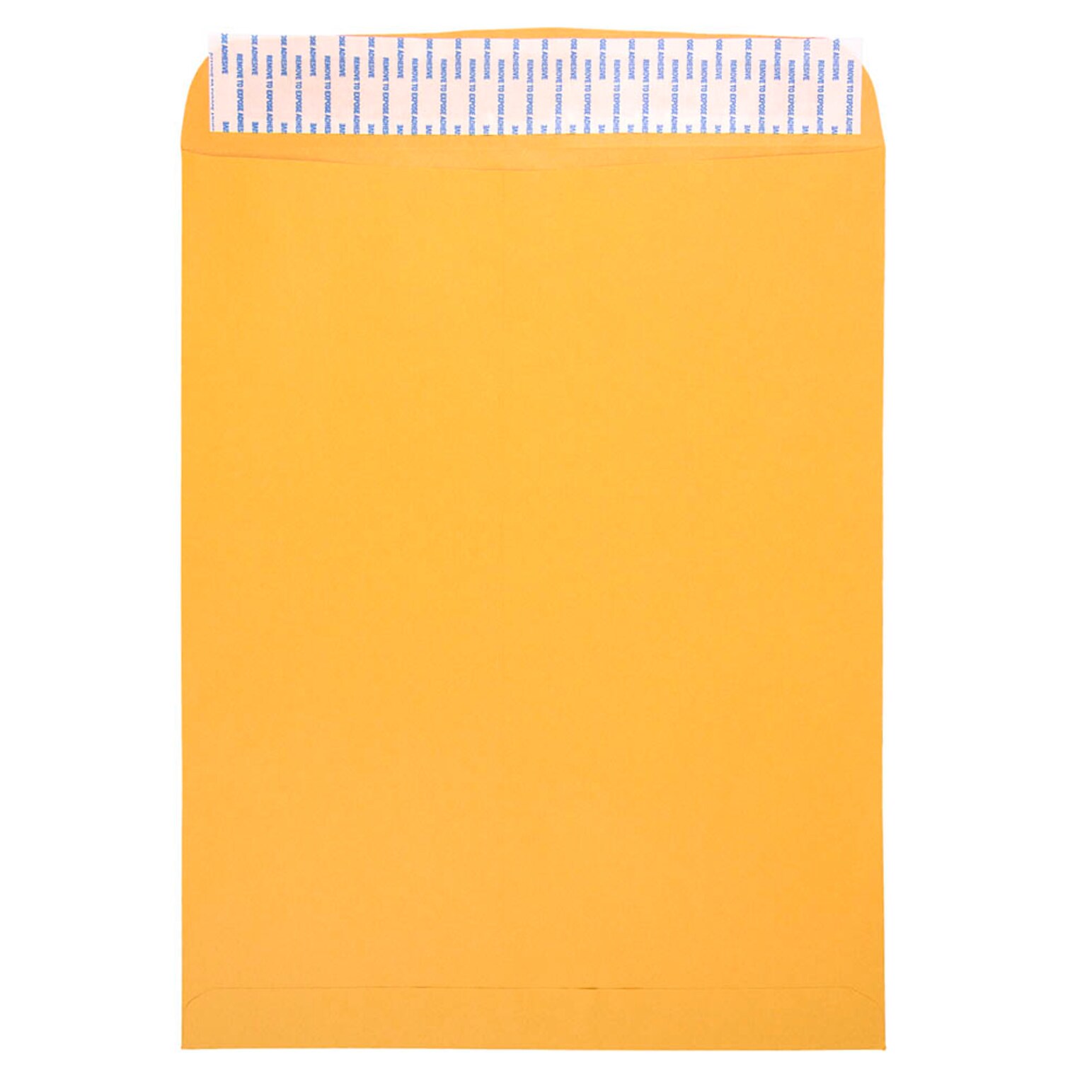 JAM Paper Peel & Seal Kraft Open End #15 1/2 Catalog Envelope, 12 x 15 1/2, Brown, 500/Pack (13034236C)