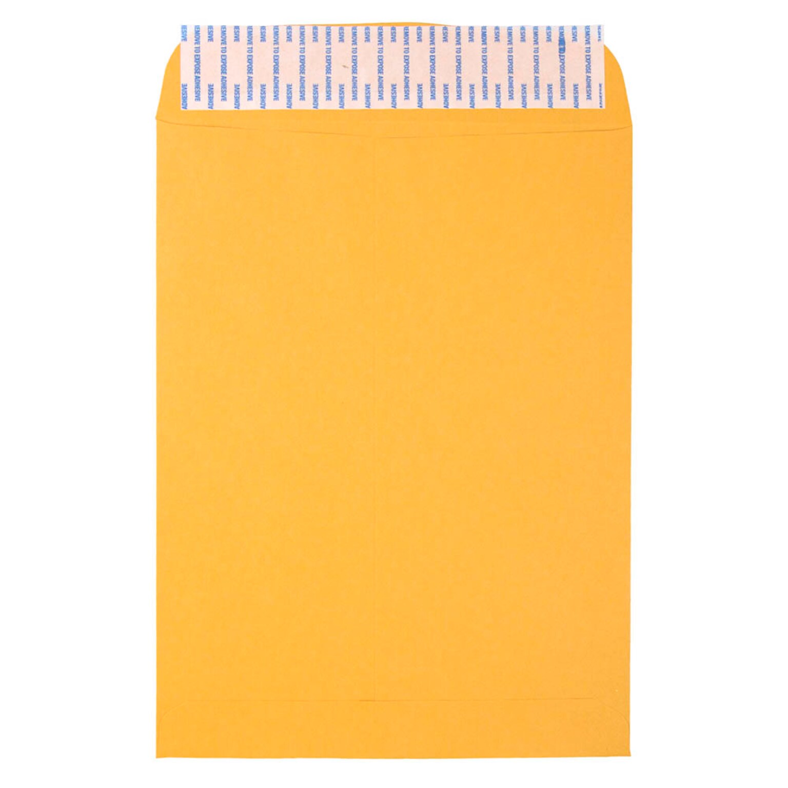 JAM Paper Peel and Seal Open End Self Seal Catalog Envelope, 9 x 12, Brown, 500/Pack (13034231C)