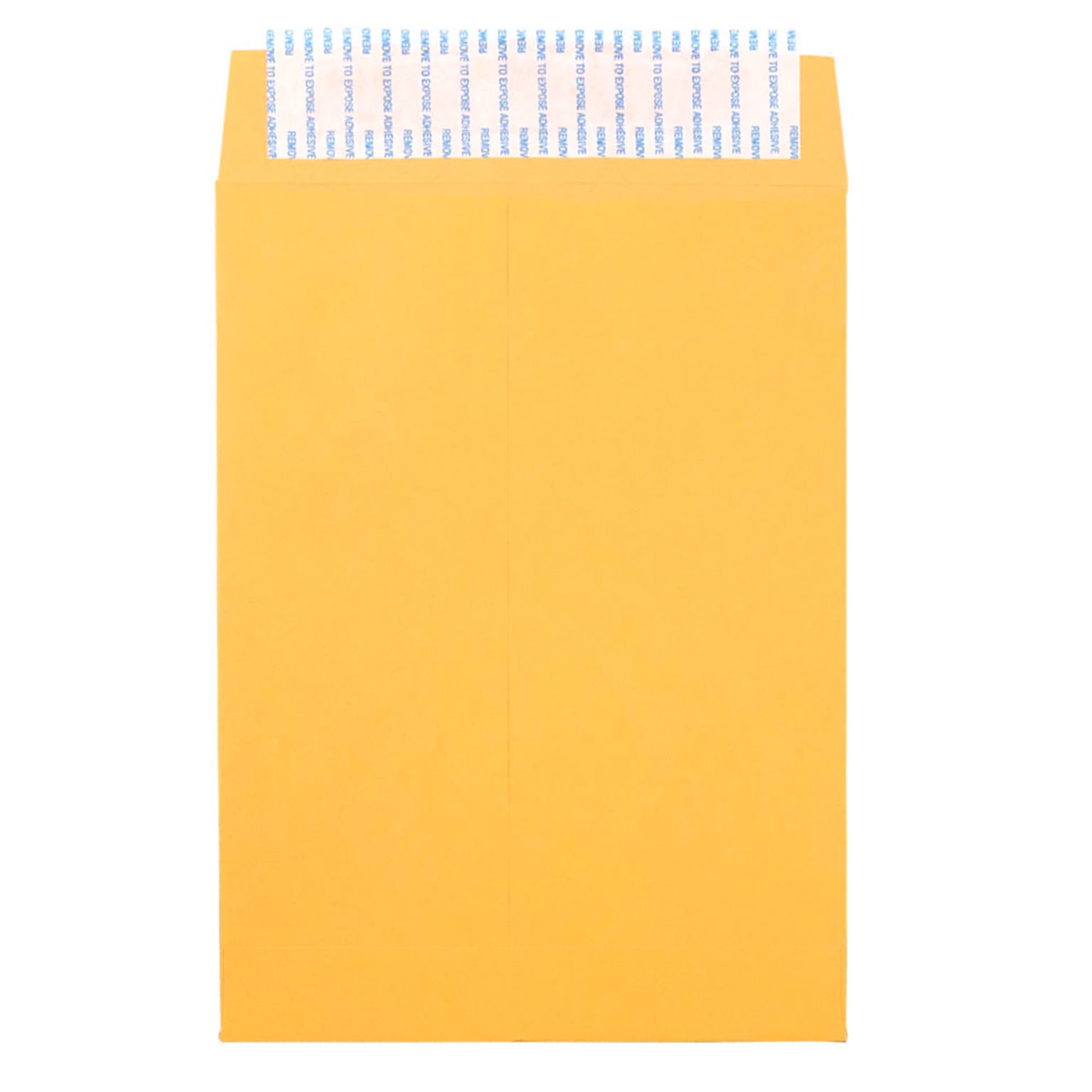 JAM Paper 7.5 x 10.5 Kraft Open End Catalog Envelopes with Peel and Seal Closure, Brown Kraft Manila, Bulk 500/Box (13034230C)