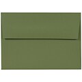 JAM Paper 4Bar A1 Invitation Envelopes, 3.625 x 5.125, Olive Green, 25/Pack (5157438)