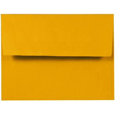 JAM Paper A2 Invitation Envelopes, 4.375 x 5.75, Sunflower Yellow, Bulk 250/Box (294323567)