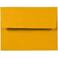 JAM Paper® A2 Invitation Envelopes, 4.375 x 5.75, Sunflower Yellow, Bulk 250/Box (294323567)