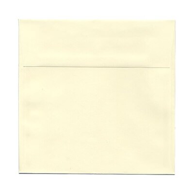 JAM Paper 7.5 x 7.5 Square Invitation Envelopes, Ivory, 25/Pack (2792288)