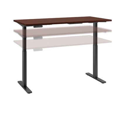 Bush Business Furniture Move 60 Series 60W x 30D Height Adjustable Standing Desk, Harvest Cherry, Installed (M6S6030CSBKFA)