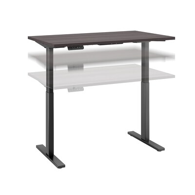 Bush Business Furniture Move 60 Series 48W x 30D Height Adjustable Standing Desk, Storm Gray, Installed (M6S4830SGBKFA)