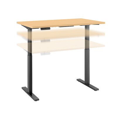 Bush Business Furniture Move 60 Series 48W x 30D Height Adjustable Standing Desk, Natural Maple, Installed (M6S4830ACBKFA)