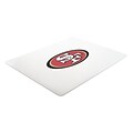 Deflecto San Francisco 49ers EconoMat® 45 x 53 Rectangle Low Pile Chair Mat (NFL11242SFCOM)