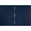 LUX 9 x 12 Presentation Folders, Standard Two Pocket w/ Brads, Dark Blue Linen, 250/Pack (SF101546TANG250)