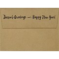 LUX A7 Invitation Envelopes, 5-1/4 x 7-1/4, 500/Pack, Seasons Greetings & Happy New Year on Grocery Bag (LUX4880GBSG500)