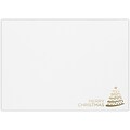 LUX A7 Foil Lined Invitation Envelopes, 5-1/4 x 7-1/4, 50/Pack, Vintage Gold Tree on White (FLWH488004GT50)