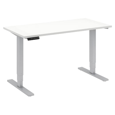 Bush Business Furniture Move 80 Series 48W x 24D Height Adjustable Standing Desk, White Installed (HAT4824WHKFA)