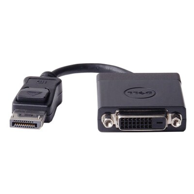 Dell™ DisplayPort to Single Link DVI Male/Female Video Adapter, Black (470AANH)