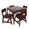 Lipper International® 5 Piece Square Childs Table and Chair Set, Cherry (585C)