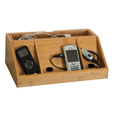 Lipper International® Bamboo Charging Station for Cell Phones (812L)