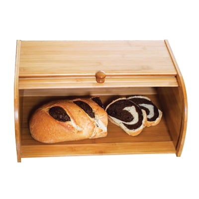 Lipper International® Bamboo Rolltop Bread Box, Brown (8846)