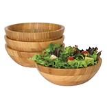 Lipper International® 4 iece Bamboo Small Salad Bowl Set (82034)