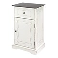 Whitmor 30.5 Distressed Storage Cabinet, Chestnut/White (64277942BB)