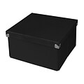 Samsill® Medium Square Box, 10.63L x 10.63W x 6H, Black (PNS02LSBK)