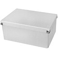 Samsill® Pop n’ Store Document Box, 12.75”L x 9.5”W x 5.94”H, White (PNS04LSWE)