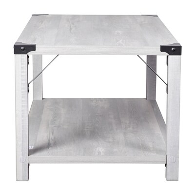 Flash Furniture Wyatt 40" x 22" 2-Tier Coffee Table, Aspen Gray (ZG037LTGY)