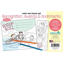 Barker Creek Color Me! Honor Roll Awards & Bookmarks Set, 30/Pack (BC429)