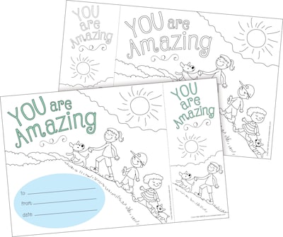 Barker Creek Color Me! You Are Amazing Awards & Bookmarks Set, 30/Pack (BC431)