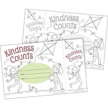 Barker Creek Color Me! Kindness Counts Awards & Bookmarks Set, 30/Pack (BC432)