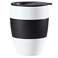 Koziol White with Black AROMA TO GO 2.0 Insulated Cup with Lid, 13.5 oz (3589479)