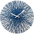 Koziol Quartz Movement Clock 17.64 x 17.64 Deep Velvet Blue SILK Wall Clock (2328585)